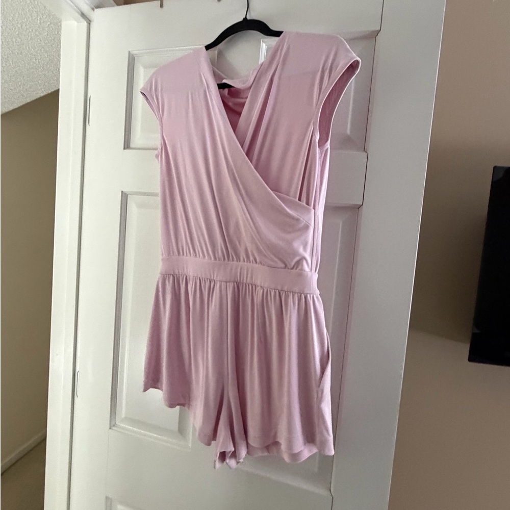 Lululemon Drapey Softstreme Romper Pink Organza Medium New w/o Tags